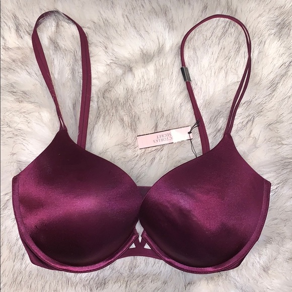Victoria’s Secret burgundy push up bra sz 32DDD - Picture 1 of 7